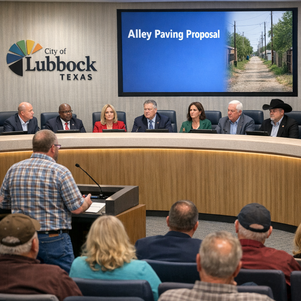 Lubbock City Council Delays Vote on Alley Paving Proposal